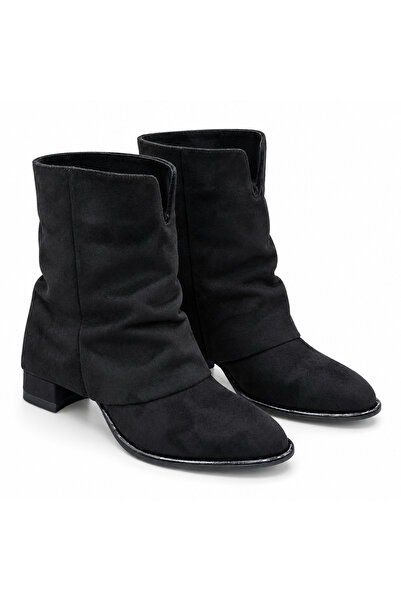 PATRON SHOES Women's Bellows Short Boots Round Toe Block Heel Daily Stylish B...