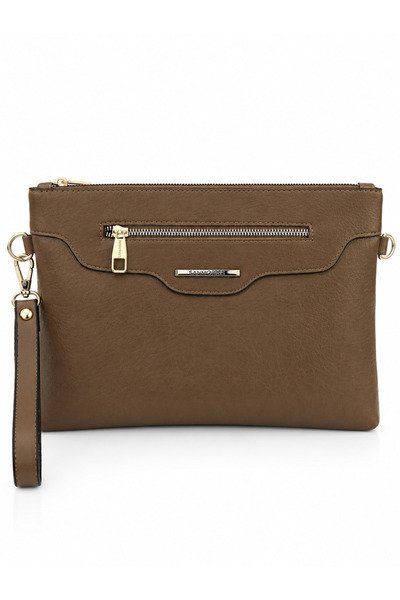 Sanmorris Women's Faux Leather Adjustable Crossbody and Hand Strap Portfolio,...