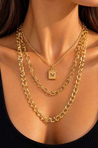 Jack Ferrero Women's Multi-Pendant Necklace