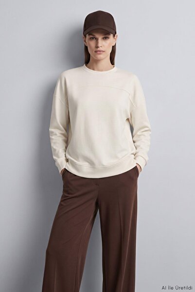 Rays Bisiklet Yaka Tunik 8203A Ekru