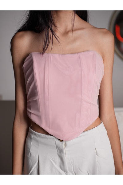 Genel Markalar Straplez Korse Crop Büstiyer