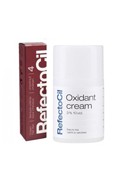 Refectocil Σετ: Κρέμα Οξειδωτική 100 ml + Απόχρωση Καστανό Μαόνι Αρ. 4 15 ml