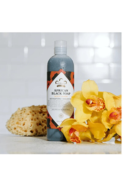 Nubian Heritage African Black Soap Body Wash - 384 ml