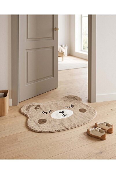 REDTAG Beige Bear Shaped Kids Door Mat