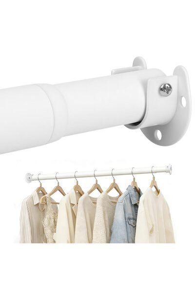 Generic Brand Bară de dulap extensibilă, bară de dulap de 32 mm