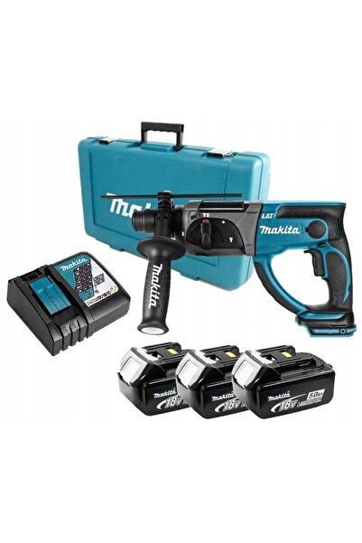Makita Ciocan rotopercutor fără fir 18V 3*5.0Ah - M DHR202RTE3