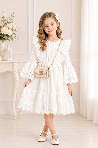 TİVİDO KİDS Tivido Kız Çocuk Elbise Çantalı Set