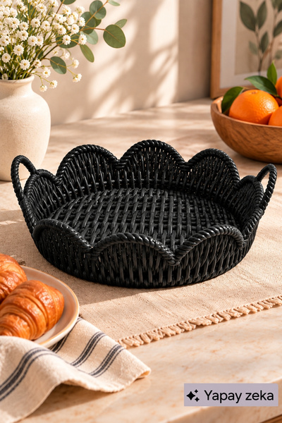 JASPER Modern Ekmek Sepeti ve Tepsi – Kahvaltı Çay Kahve Sunumluk Servislik P...