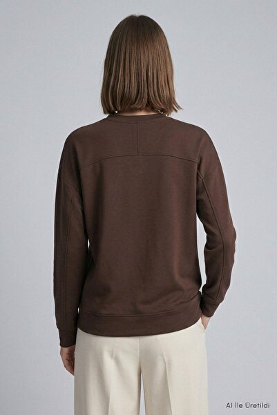 Rays Bisiklet Yaka Tunik 8203A Kahve