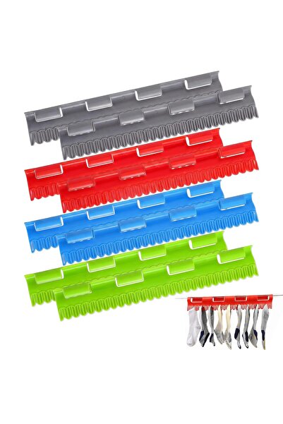 Generic Brand 8 bucăți Suporturi din plastic pentru șosete pentru uscătorul d...