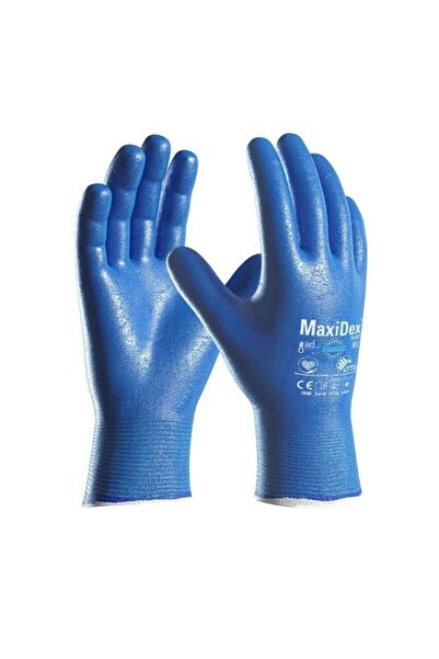 OEM Manusi de protectie MaxiDex, albastru, nailon + nitril, marimea XL