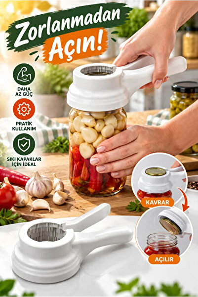 AYGÖREN HOME Konserve Kavanoz Şişe Açacağı Pratik Kavanoz Kapağı Açma Aparatı...