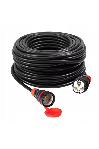 ADELID Cablu prelungitor din cauciuc IP54 50M 3x1.5MM H05RR-F Cablu de alimen...