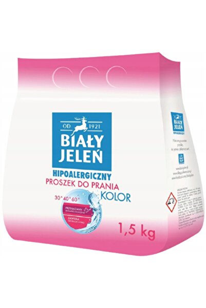 Biały Jeleń KIT DE SPĂLARE PROSZEK COLOR 1,5KG + BIEL 1,5KG + RINSE 1L