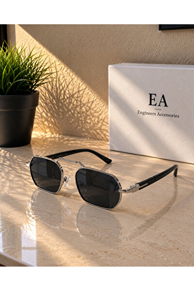 Genel Markalar Eşref Tek Güneş Gözlüğü Polarized Korumalı Cam Silver/Siyah