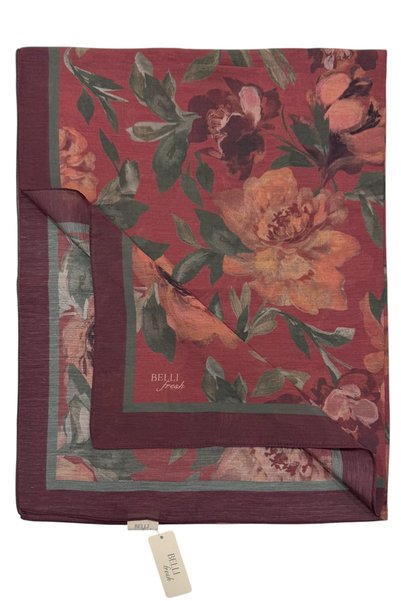 Belli Şal Fresh Sanda - 1362-127 Roșu Claret, tip țiglă
