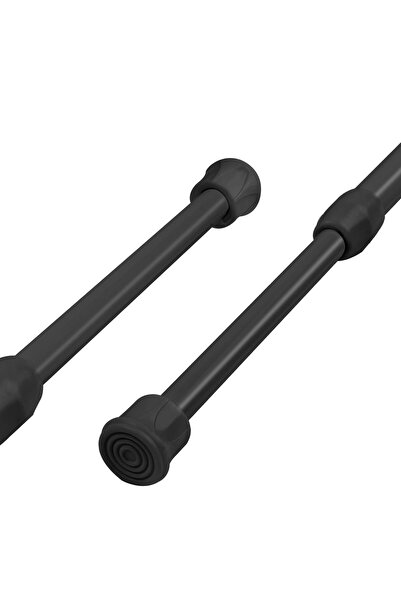 Generic Brand Bară de perdea extensibilă, 2 bucăți, flexibilă și reglabilă, s...