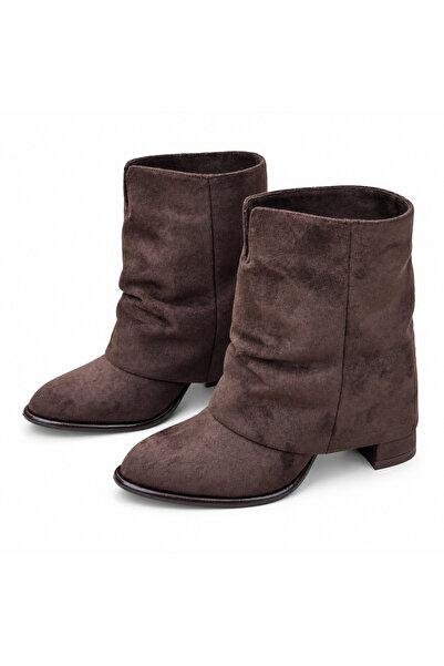 PATRON SHOES Women's Bellows Short Boots Round Toe Block Heel Daily Stylish B...