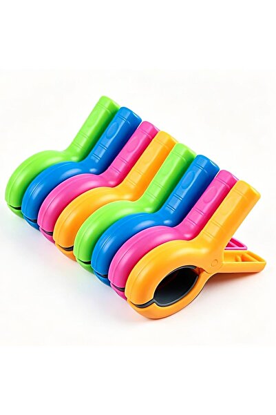 Generic Brand Set de 8 clești mari pentru rufe, cleme pentru prosoape de plaj...