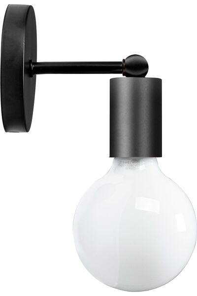Toolight Μεταλλική Απλίκα Τοίχου 392205 Μαύρο Ματ