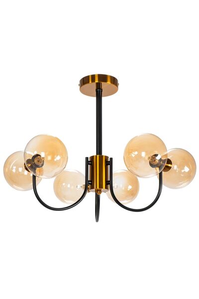 Toolight APP1120-6CP Χρυσό Γυάλινο Φωτιστικό Οροφής