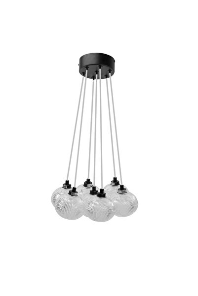 Toolight Κρεμαστό Φωτιστικό Ms020-7cp Black