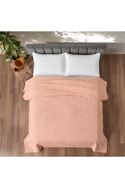 MAXSTYLE Single 100% Cotton Pique Salmon 160X220 cm