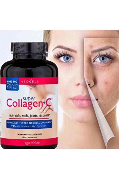 Neocell سوبر كولاجين + سي (6000 ملغ كولاجين من النوع 1 و 3) - 250 قرص