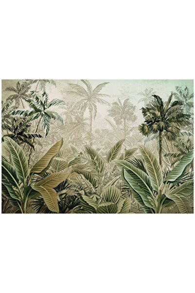 Wallarena FOTOTAPET Junglă Pădure Frunze Tropicale pentru Living Dormitor Tap...