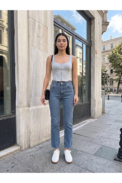 MUG collection Women's Denim Pants Flexible Mom