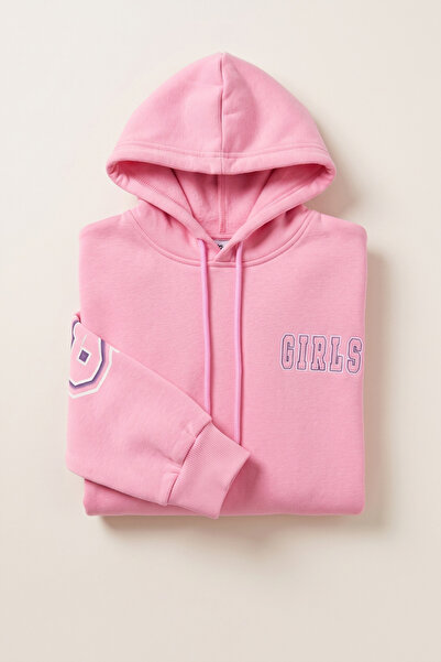 CRASSİ Hanorac pentru fete, imprimat, cu 3 fire, din fleece, 100% bumbac piep...