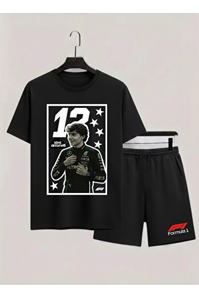 MAGORS Kimi Antonelli Cotton Normal Fit Children's T-Shirt-Shorts Two-Piece Set