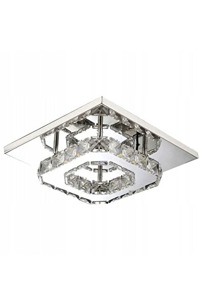 Toolight Κρυστάλλινο Τετράγωνο Φωτιστικό Οροφής Glamour Plafond 8w App406-c-c...