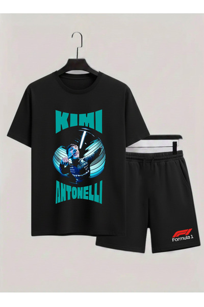 MAGORS Kimi Antonelli Cotton Normal Fit Children's T-Shirt-Shorts Two-Piece Set
