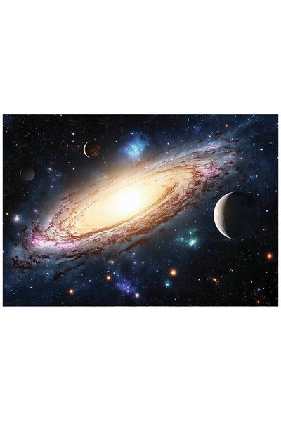 Wallarena Tapet foto Cosmos Planete Galaxie pentru copii băieți 150x105