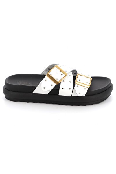 Ateneo Γυναικεία Comfort Παντόφλα Χρώματος Λευκό 9107.W
