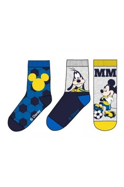 Childrenland Παιδικές Κάλτσες για Αγόρι DISNEY Πολύχρωμες MICKEY-900684 3 Ζεύγη