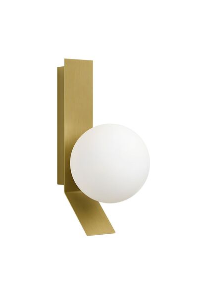 Toolight Κινκιέτ Στενό Επιτοίχιο APP1759-1W Βουρτσισμένο Χρυσό/Λευκό