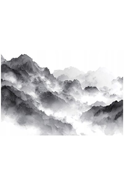 Wallarena FOTOTAPET MUNȚI NATURĂ CEAȚĂ GRI DORMITOR SUFRAGERIE FLIZELINA 200x140
