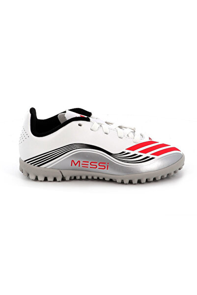 adidas Ποδοσφαιρικό Παπούτσι για Αγόρι F50 Messi Club Tf J Χρώματος Λευκό JP7453