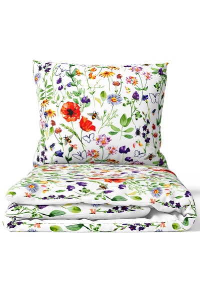 J W SAX Lenjerie de pat 180x200 Bumbac Premium Botanic J&W Summer Meadow