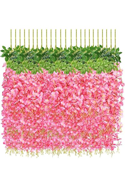 Yelajoy 12-Pack Wisteria Hanging Flowers – 3.6ft Silk Artificial Wisteria Vin...