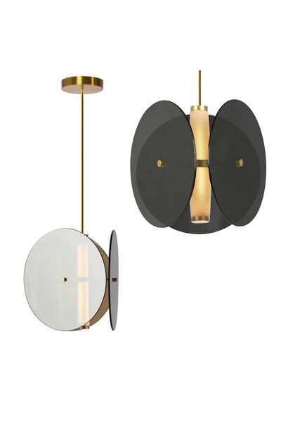 Toolight Κρεμαστό Φωτιστικό Black App1675-cp Round