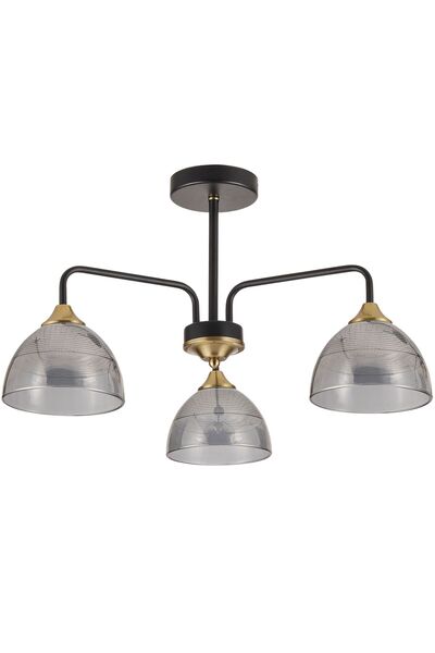 Toolight Κρεμαστό Φωτιστικό G084-3c Black Grey