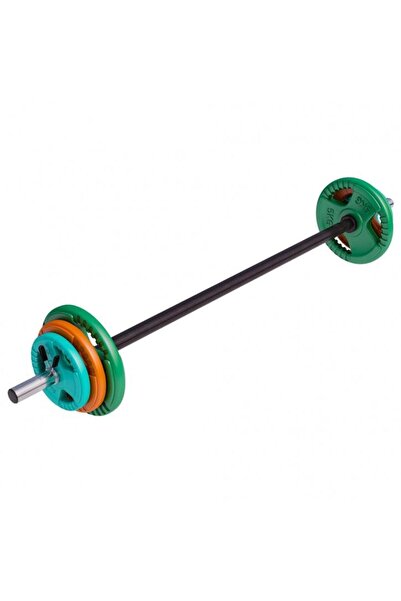Gorilla Sports Set de haltere Aerobic cu mâner din cauciuc 19,5 kg