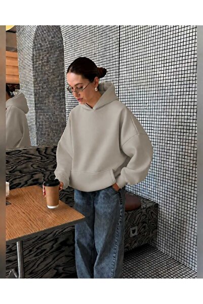 BENROMA 3 Yarn Combed Cotton Hooded Sweatshirt Lk1