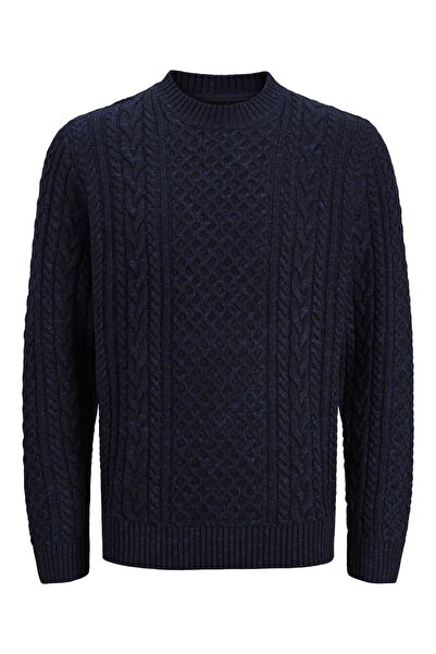 Jack & Jones Jprblucallum cable knit crew neck