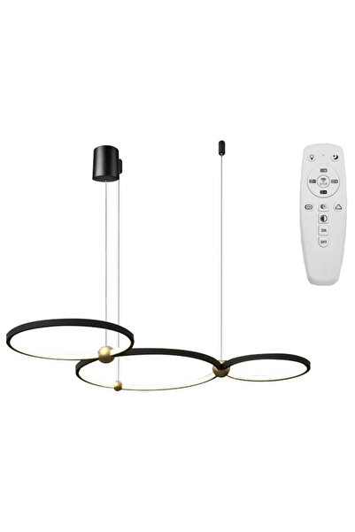 Toolight Δαχτυλίδι Φωτιστικό 3 Led + Τηλεχειριστήριο APP752-30-40-50 Μαύρο