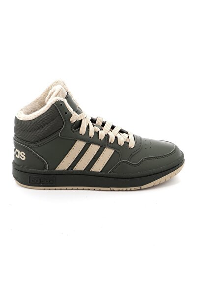 adidas Παιδικό Αθλητικό Μποτάκι για Αγόρι Hoops Mid 3.0 K Χρώματος Χακί IH7895