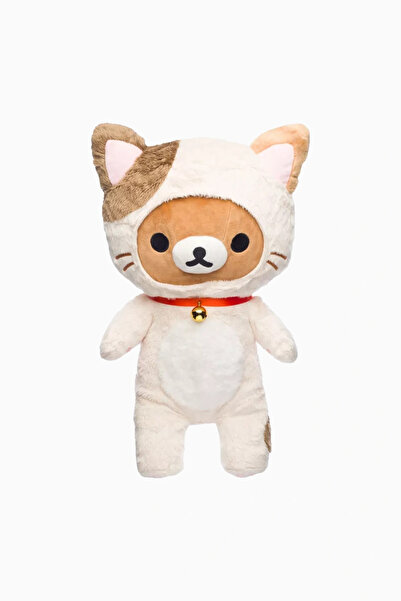 Rilakkuma لعبة قطط لطيفة ناعمة من القطيفة مقاس 38 سم